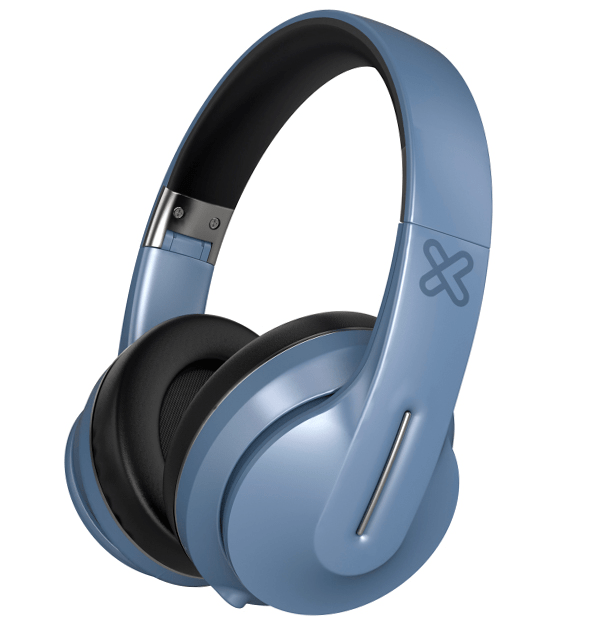 Auriculares Bluetooth plegables multifunción azules