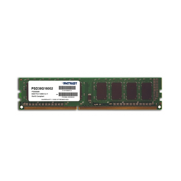 Memoria Patriot Signature DDR3 8GB CL11 PC3-12800(1600MHZ) Dimm